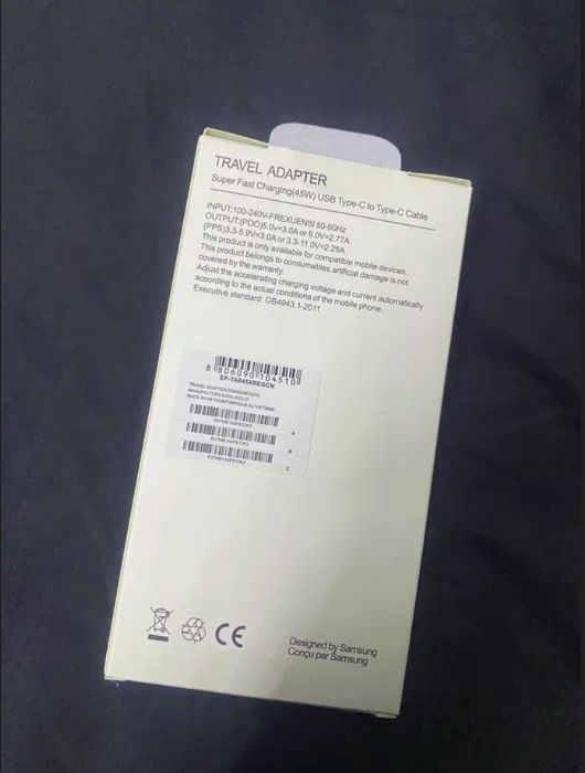 Incarcator Samsung 45w plus cablu nou sigilat