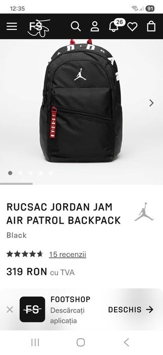 Jordan Air rucsac ghiozdan impermeabil