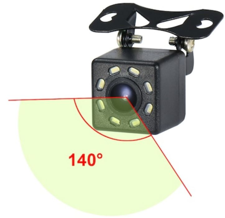 Camera video auto marsarier 2,4cm reglabila 8 leduri rezistenta la apa