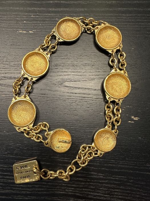 Colier / lanț vintage Chanel logo anii 80