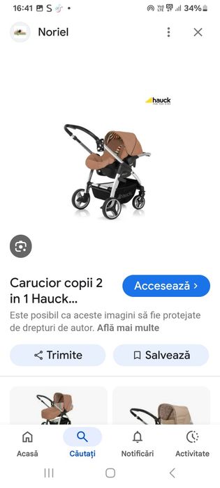 Carut copii hauck lacross 2 in1