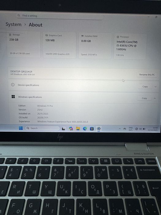 HP Elitebook x360 1030 G4