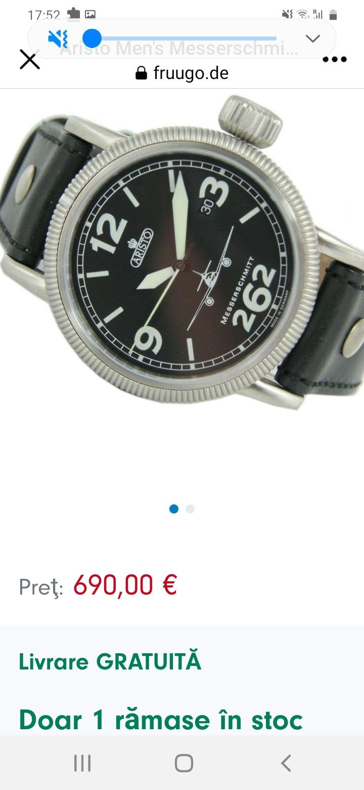 Ceas Aristo .3H 262 Aviator Automatic