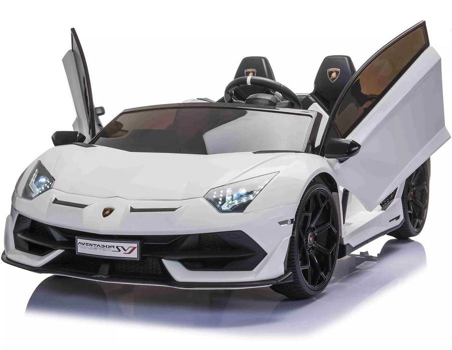Masinuta electrica Lamborghini SVJ 24V 2x 250W Drift Edition White