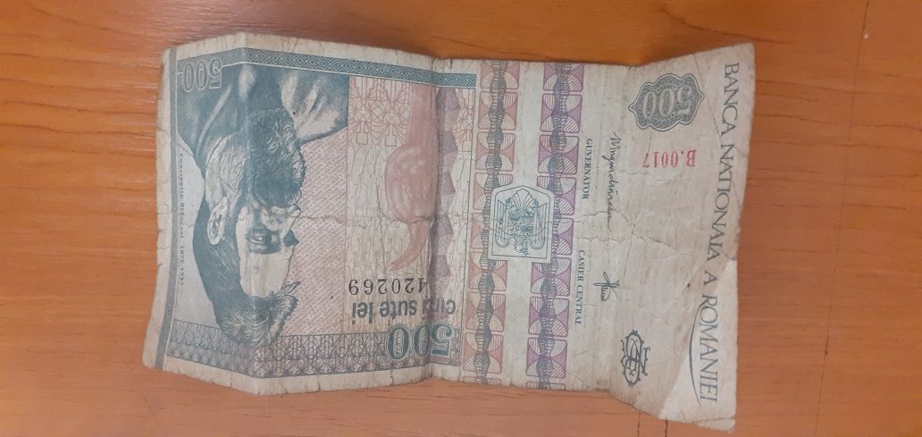 Bancnota de 500 de lei din 1992