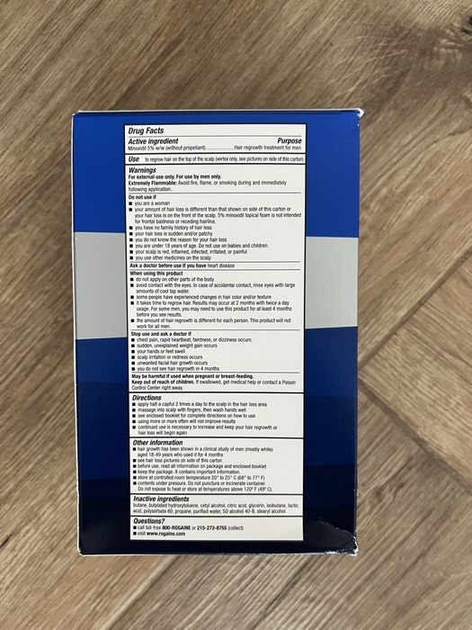 Спрей пяна против косопад за мъже - 5% - 50 лв