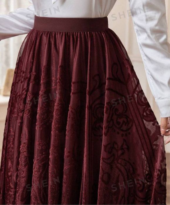 Fusta burgundy, xs-s