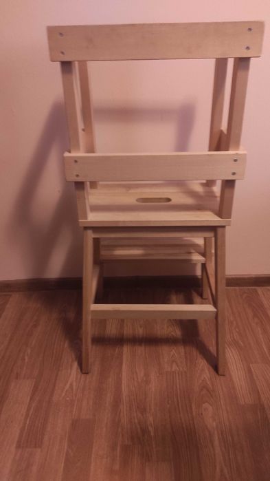 Помощна дървена Монтесори кула