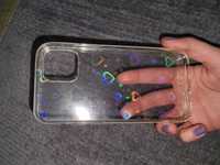 Husa transparenta model holografic iPhone 12