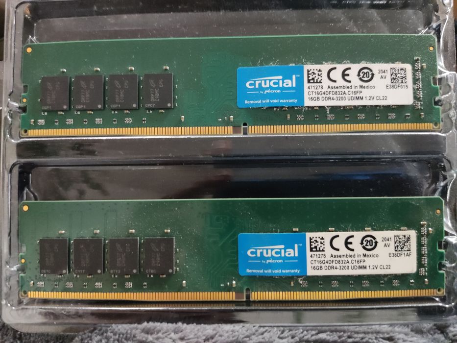 Vând 32gb (2x16) rami Crucial ddr4