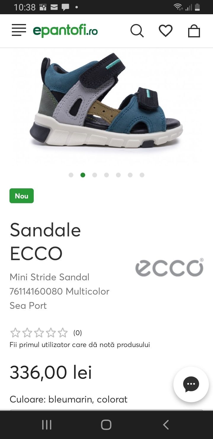 Sandale Ecco Mini Stride nr 23