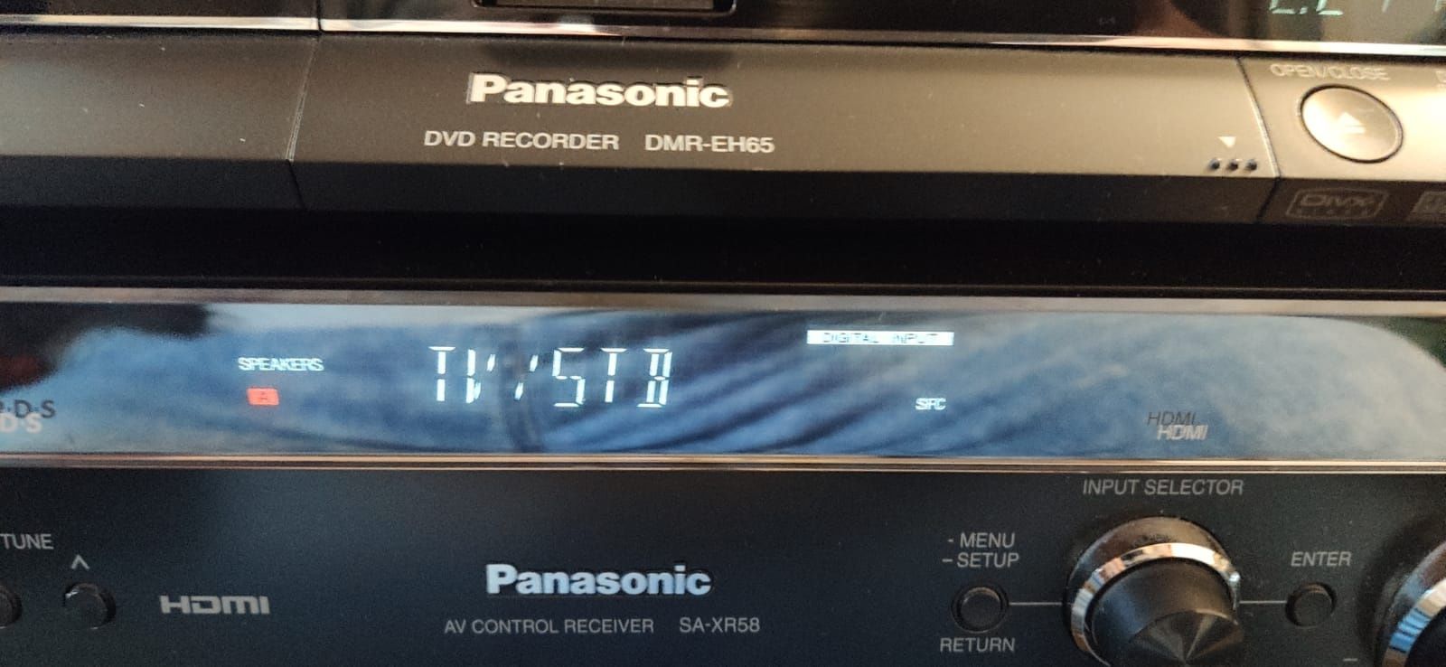 amplituner 7+1, dvd recorder Panasonic