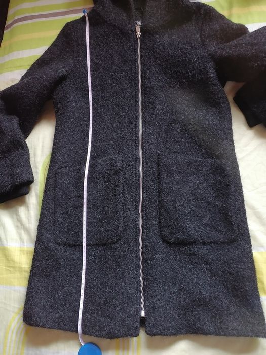 Palton lână negru 36/S