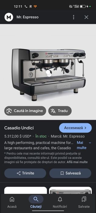 Espressor casadio