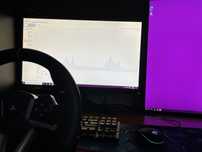 Setup complet 2 monitoare + volan