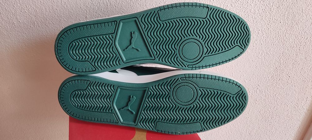 Спортни маратонки Puma (бели-зелени маратонки Пума)