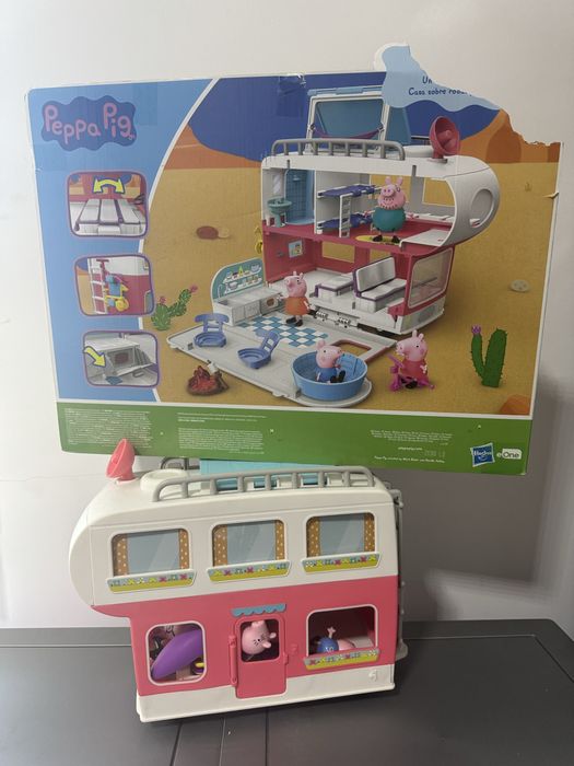Rulota peppa pig, set joaca peppa pig, jucarii peppa
