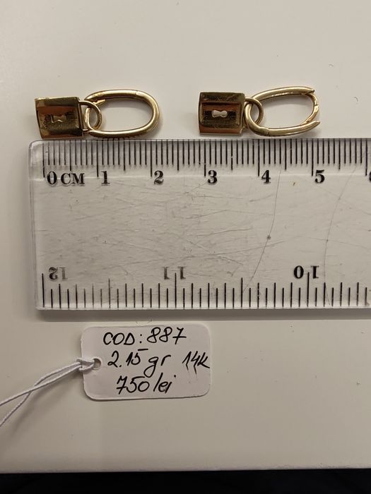 Cercei damă Aur 14k Gr 2,15 cod unic 887