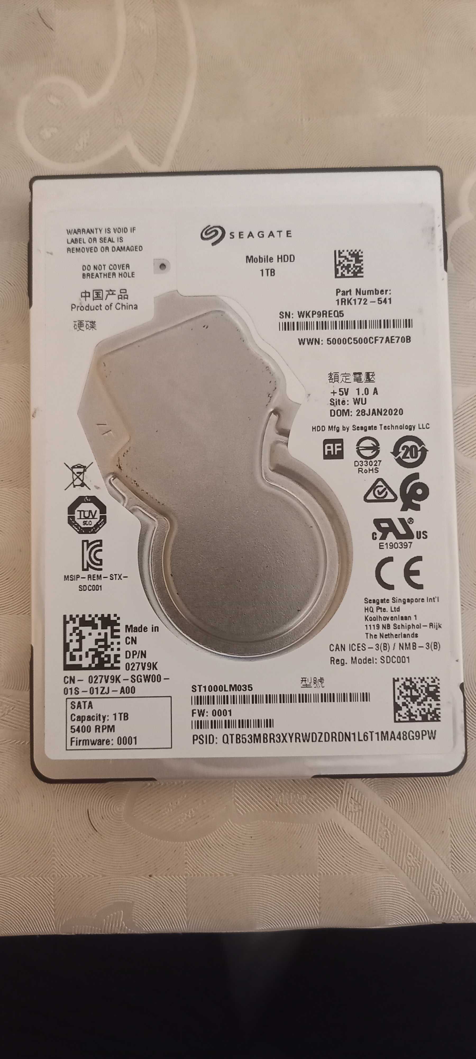 Seagate 1TB Mobile HDD