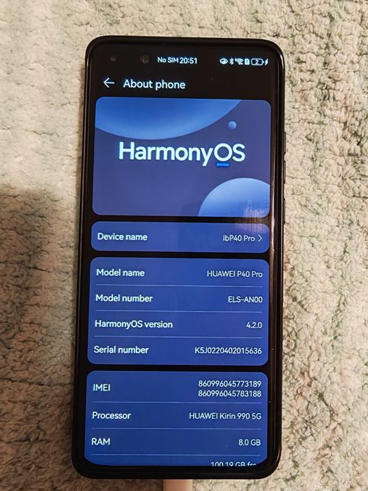 Huawei P40 pro cu Harmony OS și 5G