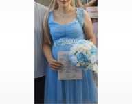 Rochie baby blue eleganta