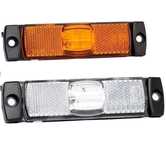 Lampa gabarit 100x32, LED, alba, cu suport urechi, 12-36V, FT-017 Fristom