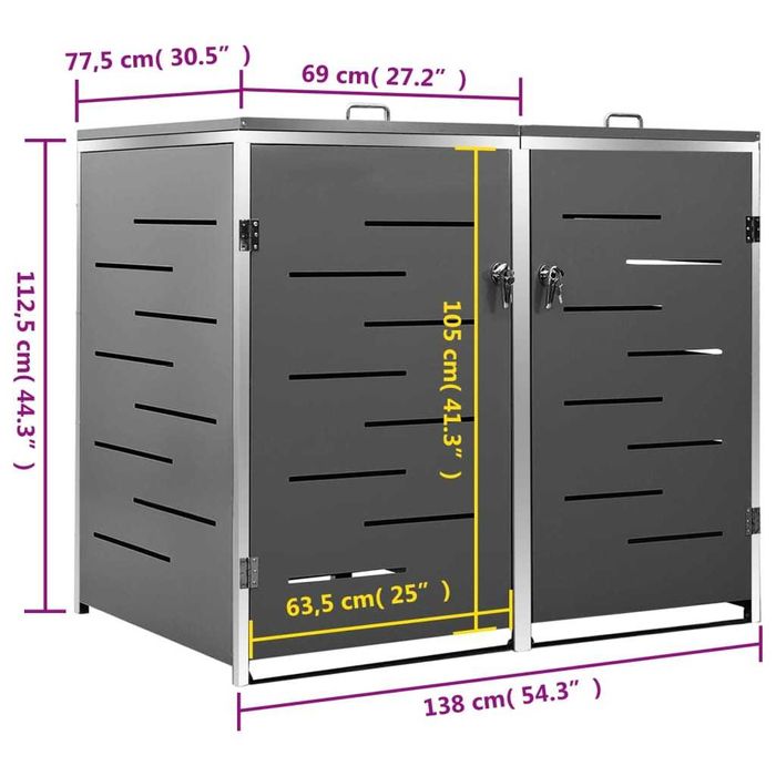 ТОТАЛНА РАЗПРОДАЖБА навес за кофа за смет