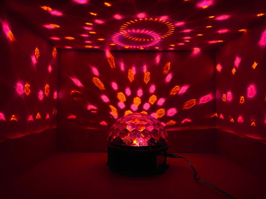 Lumina Disco Magic Ball Multicolora de petrecere cu telecomanda