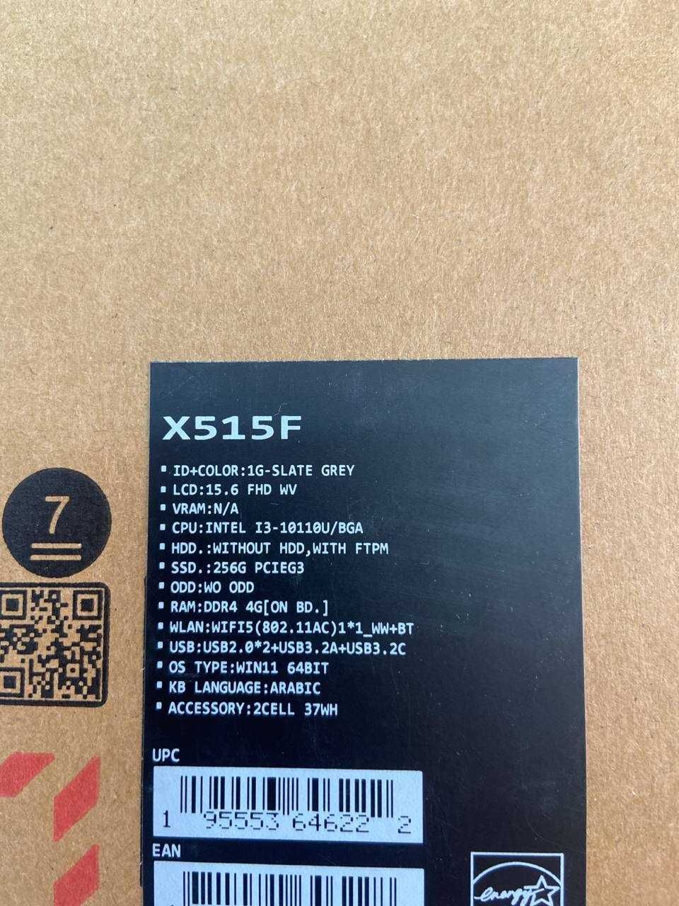 Notebook Asus X515F i3-10110U/4GB/256SSD SROCHNA SOTILADI !!!