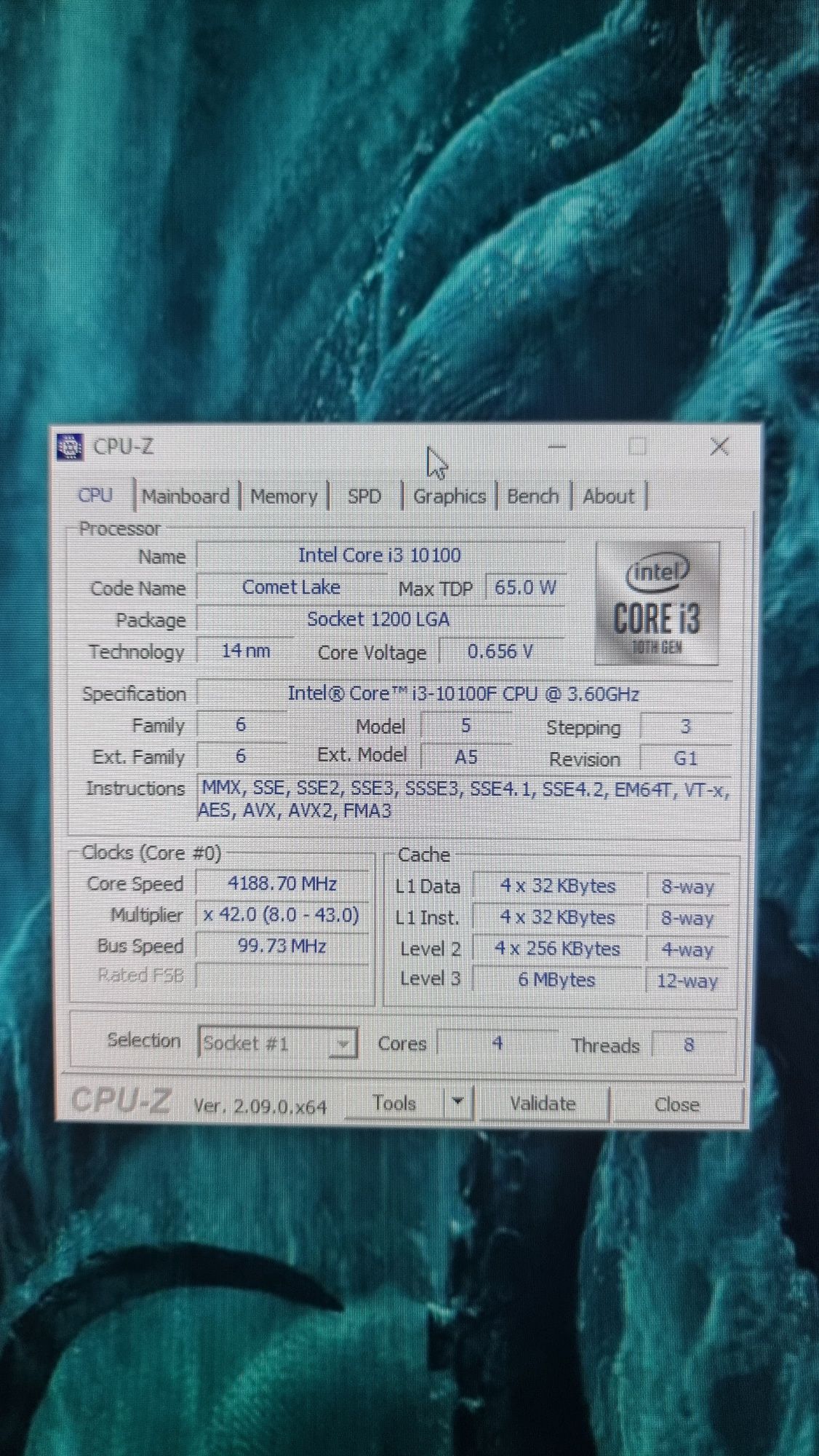 Intel core i3-10100F 10Th Comet Lake