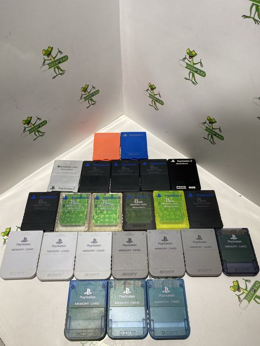 Оригинальные карты памяти на ps1 и ps2