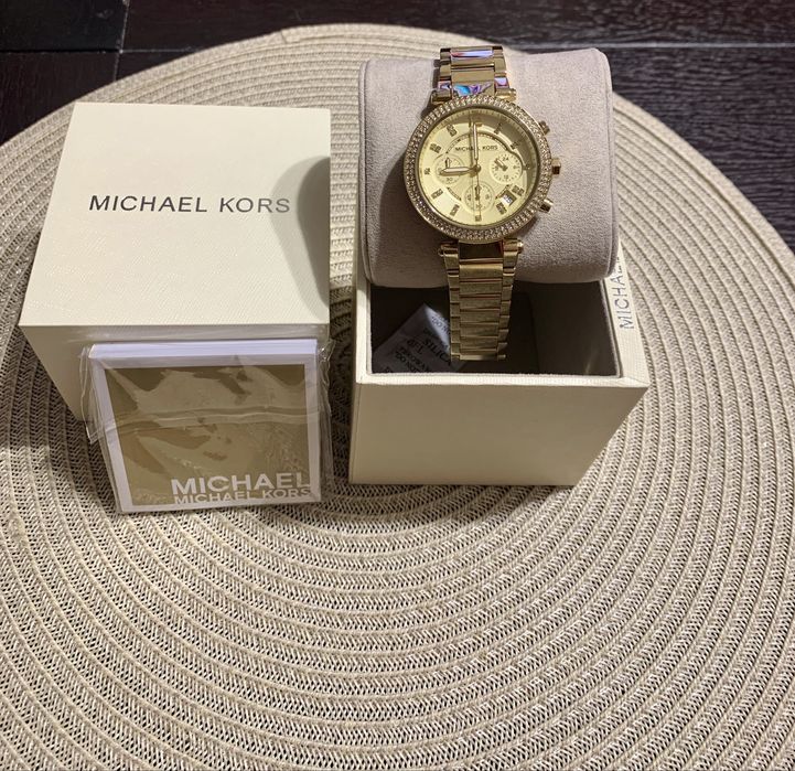 Ceas Michael Kors Parker cronograf Auriu Dama