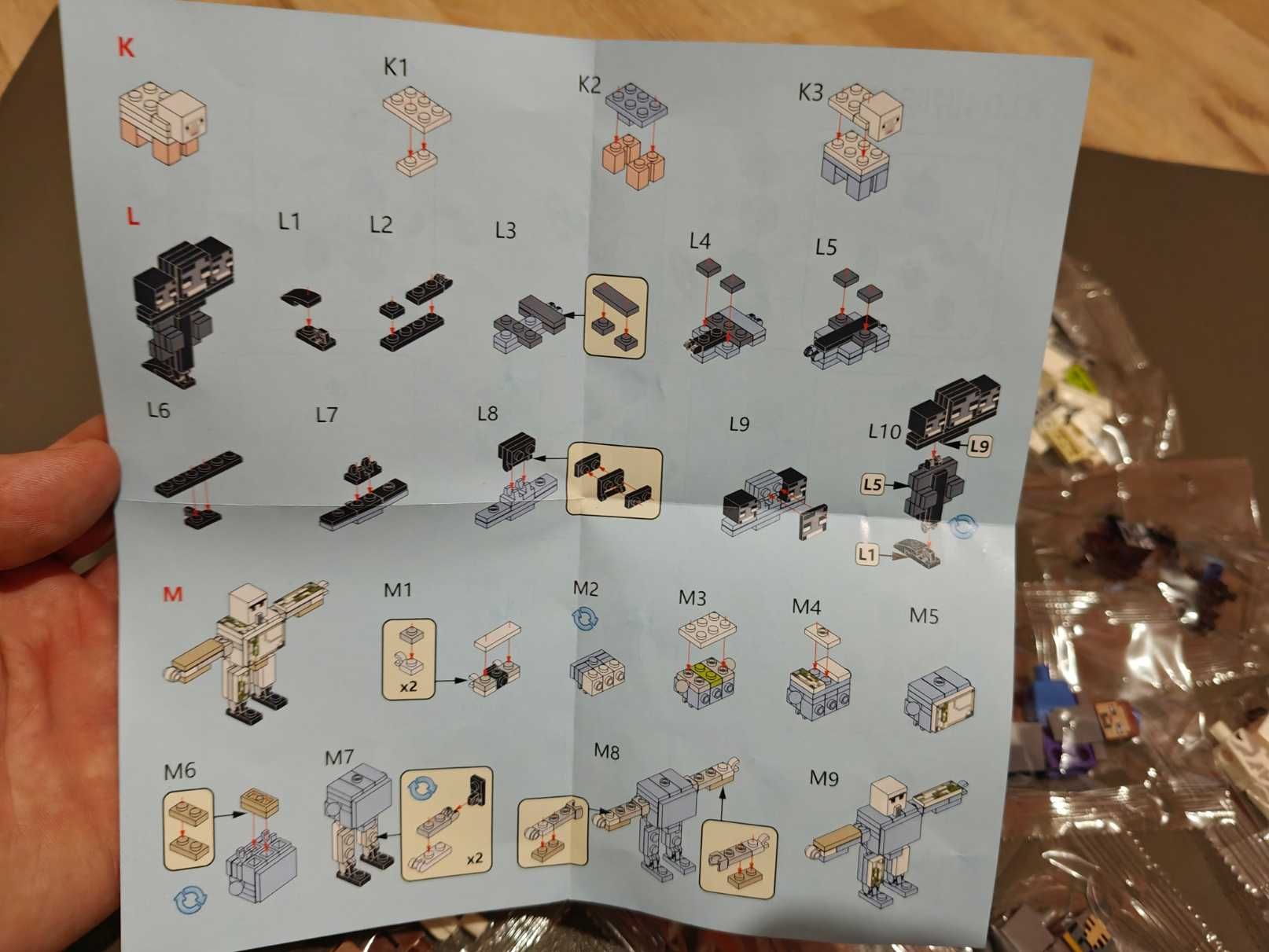 Set 13 figurine Minecraft tip Lego