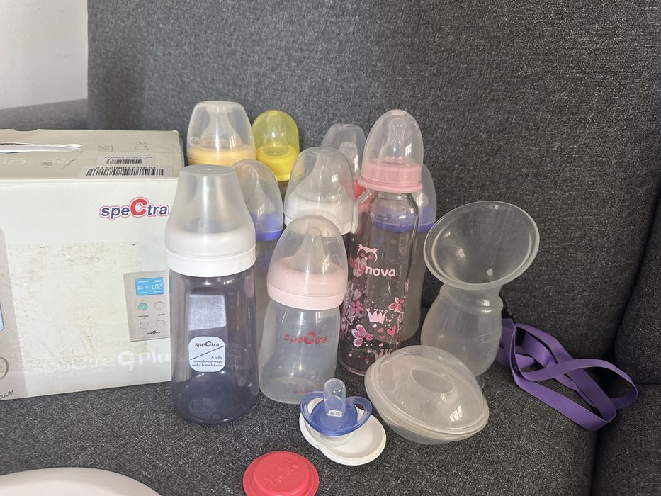 Lot nou nascut: pompa alaptare Spectra, incalzitor lapte Philips Avent