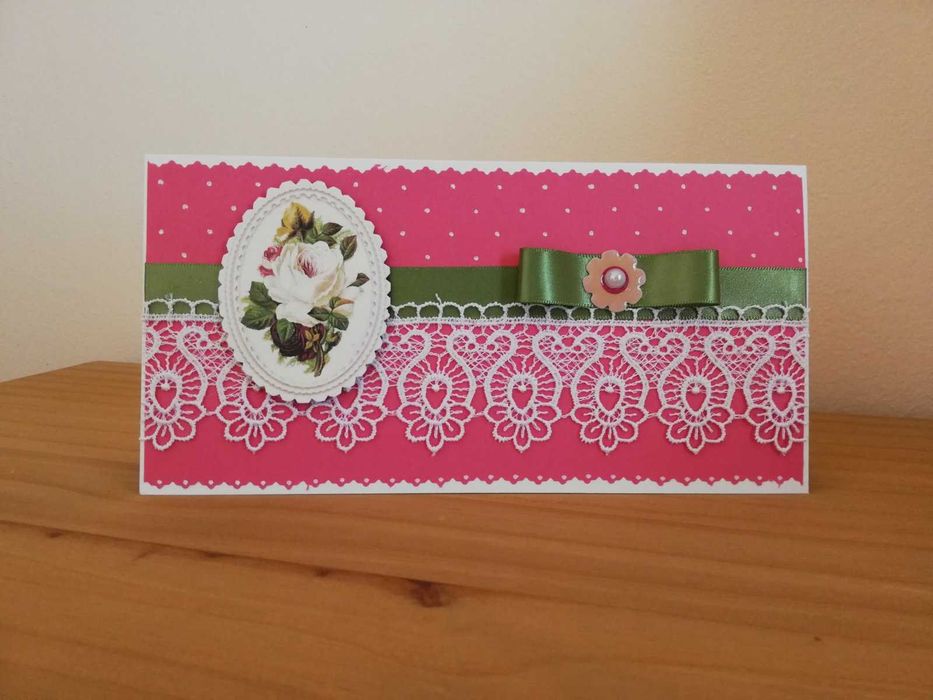 Картички с цветя РЪЧНА изработка