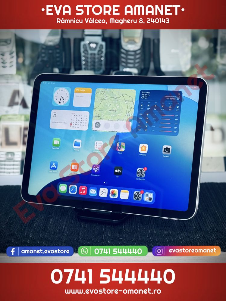 Apple iPad Generatia a 10-a 10.9” A2696 WiFi Silver 64GB Garantie
