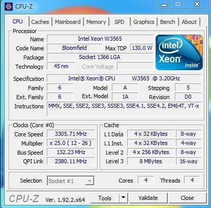 procesor quad-core intel xeon w3565