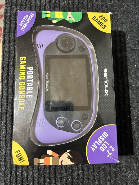 Consolă Portabilă Serioux cu 200 de Jocuri (Ecran 2.7")