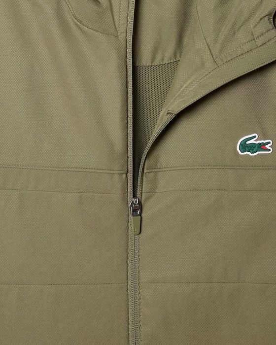 Geaca de vara Lacoste BH3466-00, Nr: 4 (S), Kaki, Originala - Noua!