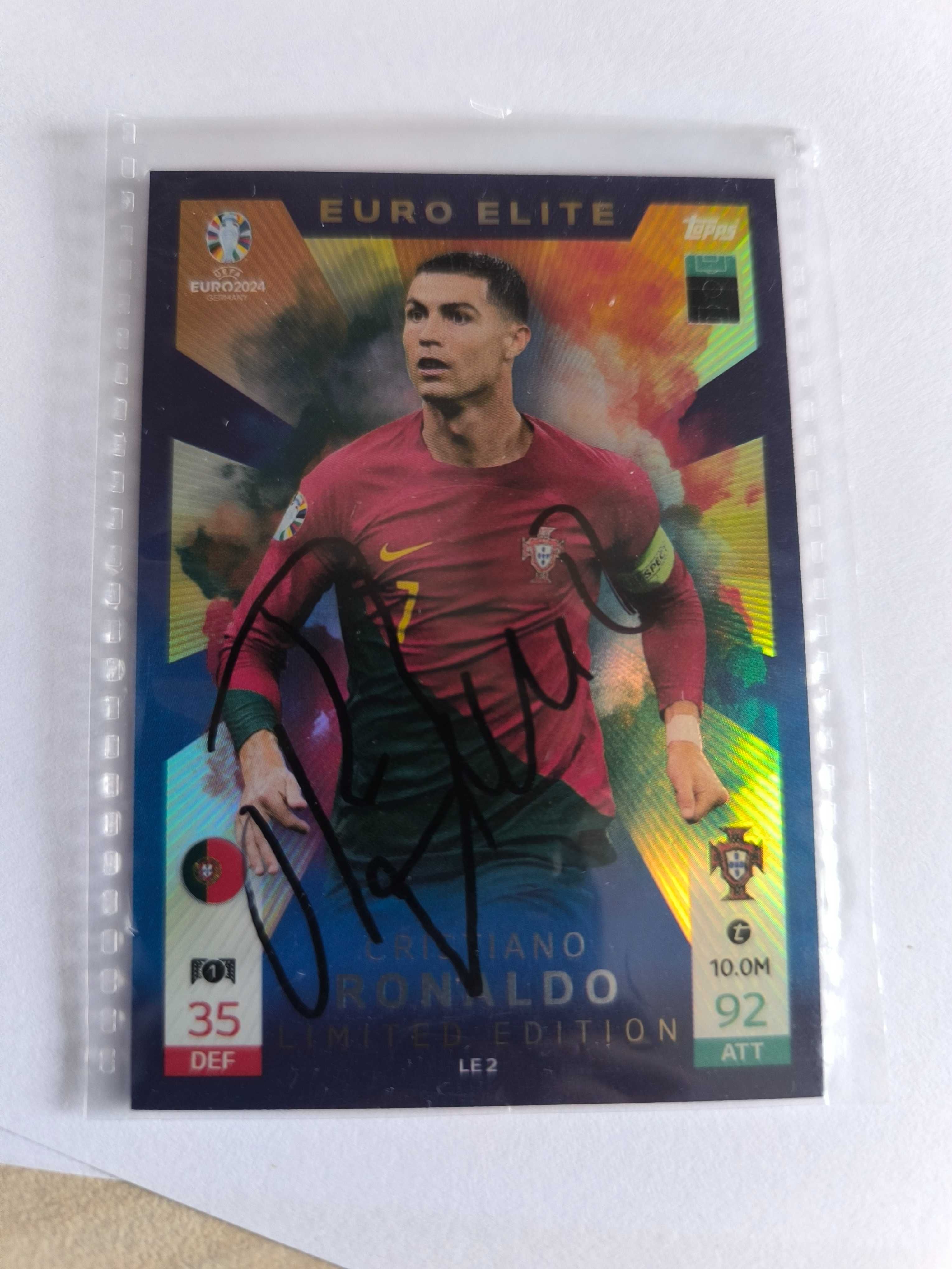 Euro 24 card euro elite Cristiano Ronaldo с подпис.