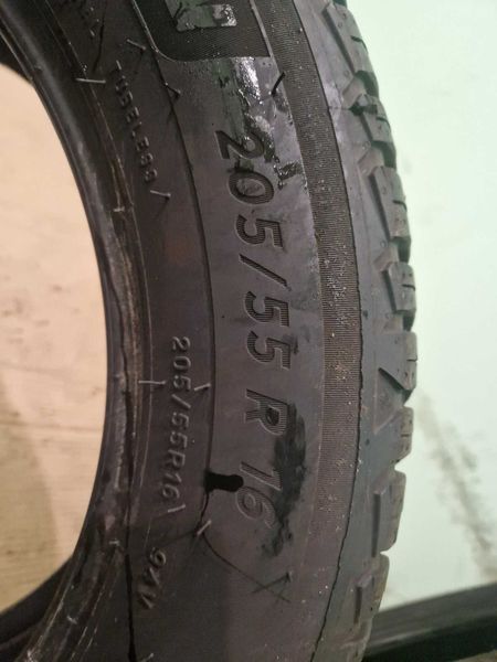2 Michelin R16 205/55/ 
всесезонни гуми 
DOT3421