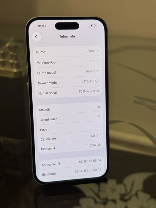 Iphone 15 128 GB 90 baterie