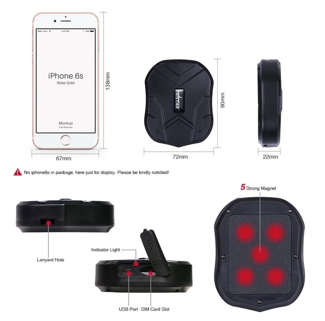 Gps tracker microfon localizare urmarire alarma spion