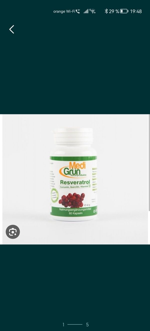 Resveratrol, vitamina B7, vitamina B12, acid hialuronic