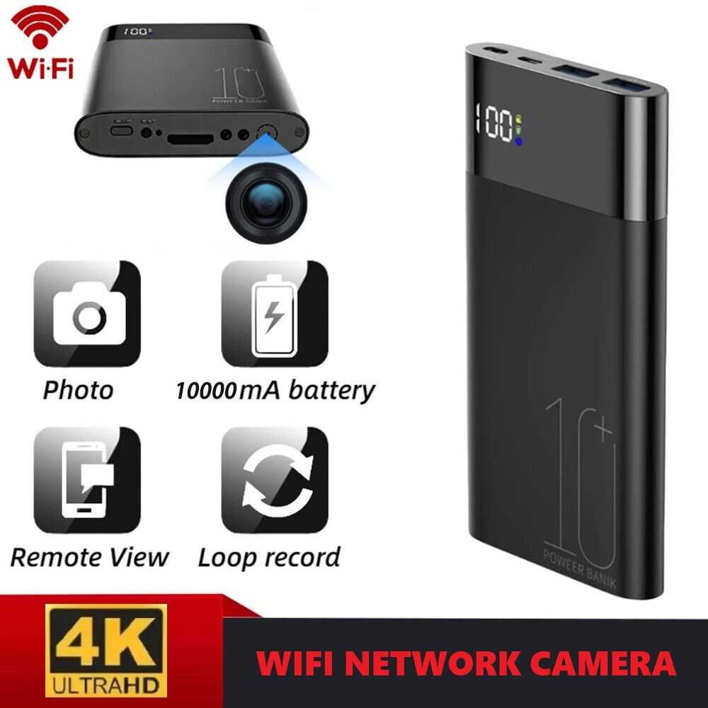 Baterie externa portabila Camera Spion iUni H11 WiFi LIVE 4K Ultra HD