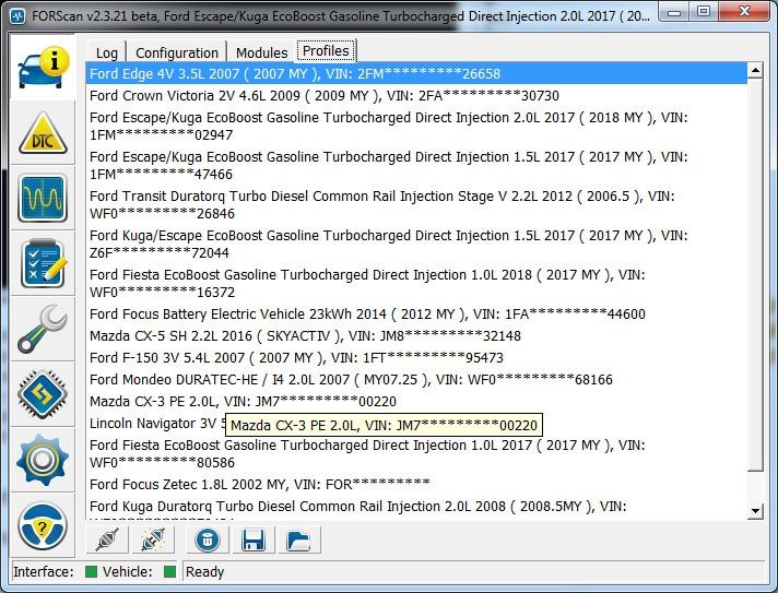 ELM327 USB FTDI chip Modificat Forscan, Elmconfig, Focccus. HS CAN / M