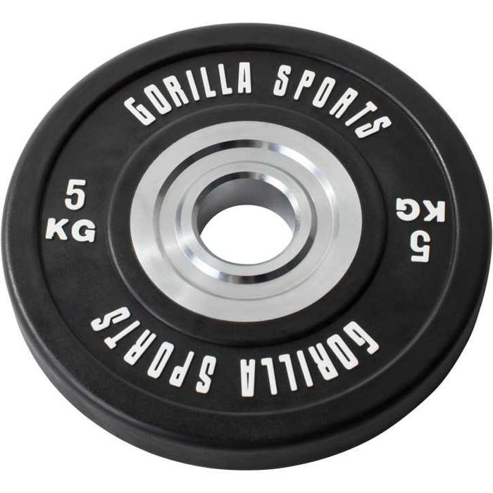 Set 40 KG Discuri Olimpice Bumper Profesionale: 2x10, 4x5 KG
