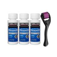 Solutie Kirkland Minoxidil 5% 3 luni + Dermaroller 540 Microace