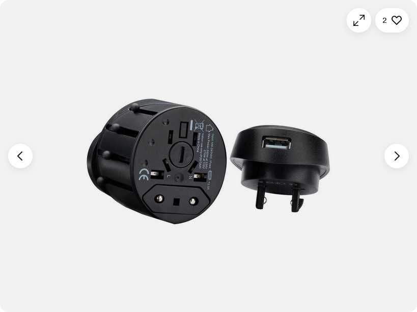 4-в-1 универсално зарядно за пътуване 110-220V с USB порт