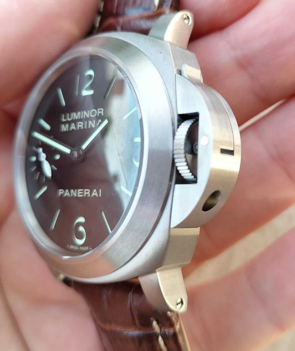 Panerai PAM177 Luminor Marina 44 mm Titan mecanic Unitas 6497